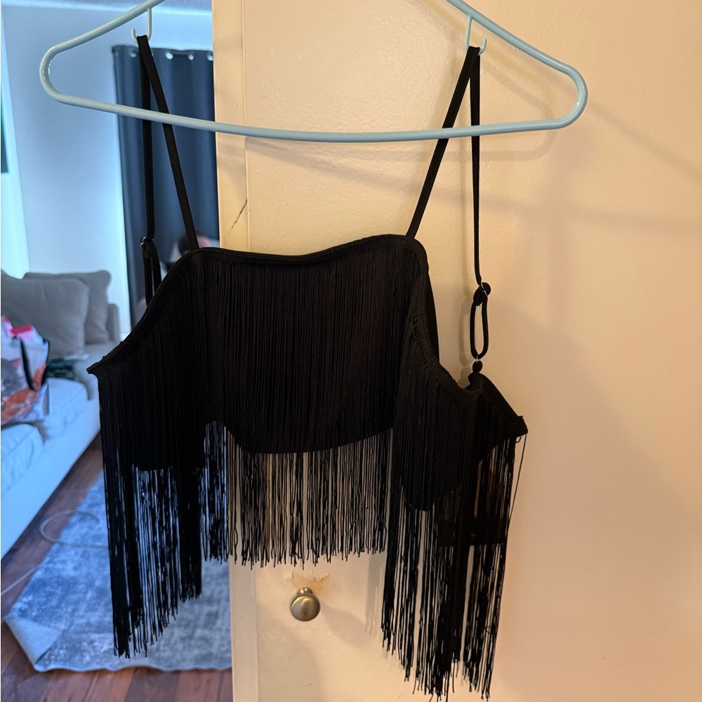 boho indie crochet tank top nwt - Picture 3 of 3